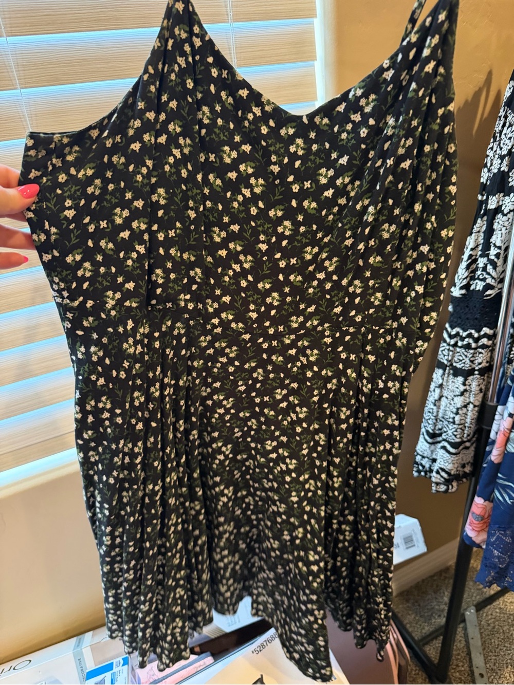 Old Navy Black Floral Sundress